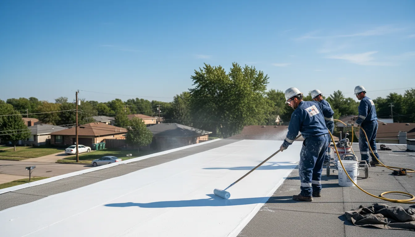 Commercial roof coating in Fleetville, PA near me